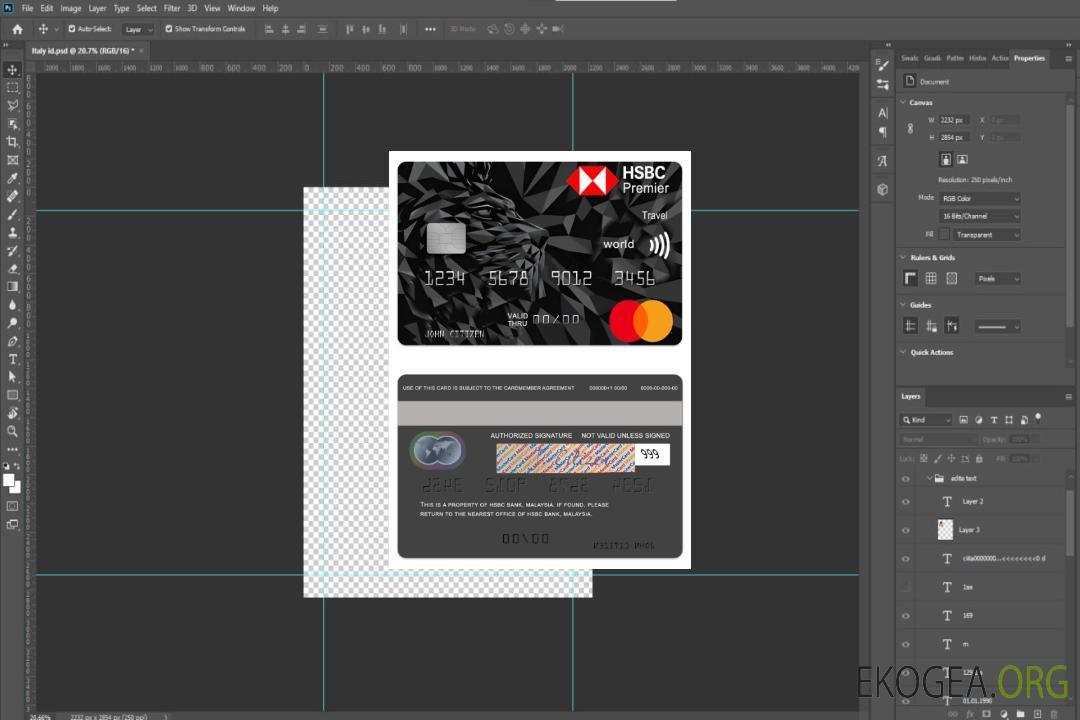 Malaisie HSBC Bank Premier Travel World Mastercard Carte de crédit template